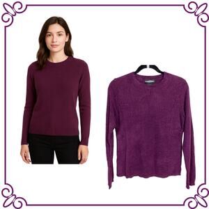 World Republic Clothing Co Plum Crew Neck Long Sleeve Sweater SM / MED